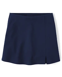 Girls Uniform Ponte Knit A Line Skort