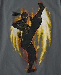 T-shirt Ninja imprimé garçon