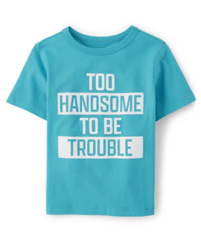 Baby And Toddler Boys Too Handsome Graphic Tee