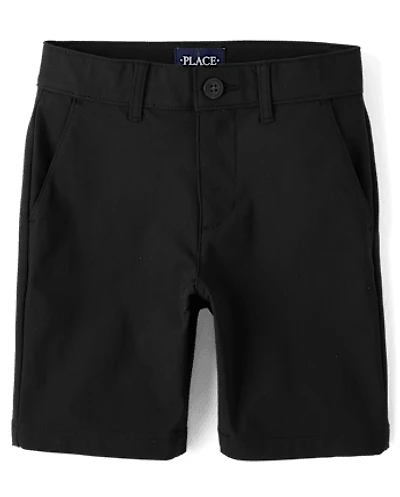Short chino premium à séchage rapide pour uniforme garçon