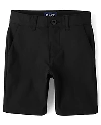 Short chino premium à séchage rapide pour uniforme garçon