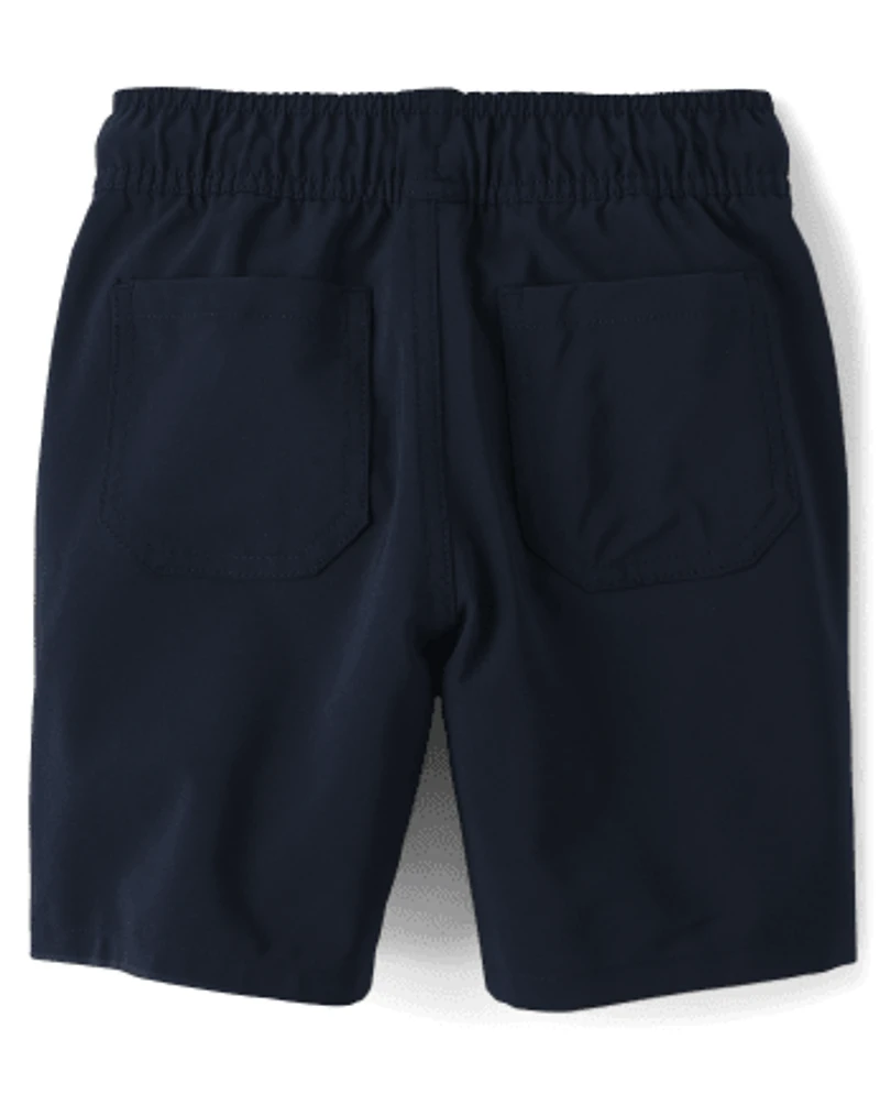 Boys Quick Dry Pull On Jogger Shorts