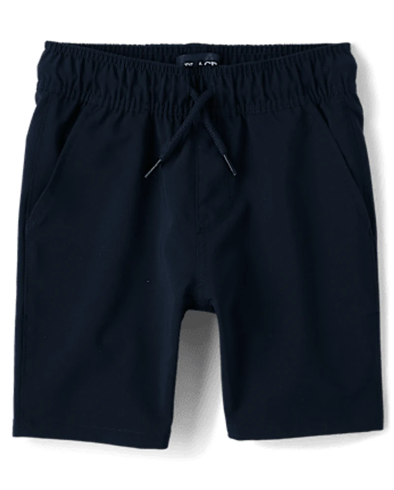 Boys Quick Dry Pull On Jogger Shorts