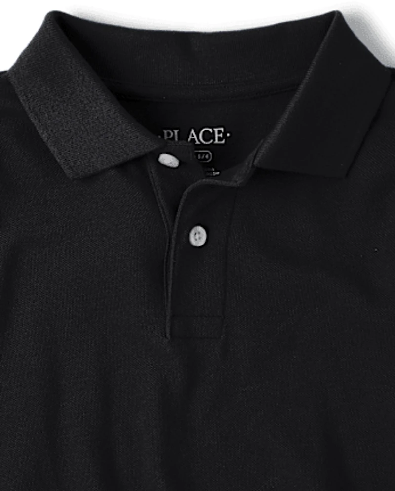 Boys Uniform Pique Polo 2-Pack