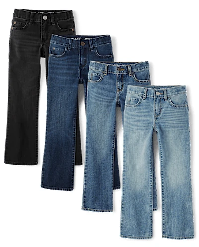 Boys Bootcut Jeans 4-Pack
