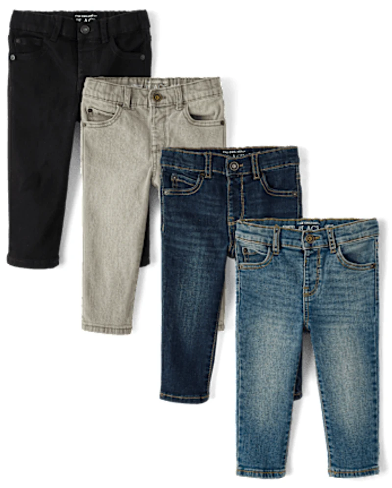 Baby And Toddler Boys Skinny Jeans 4-Pack