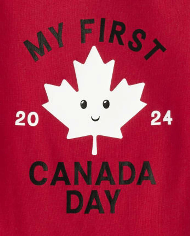Baby First Canada Day Graphic Bodysuit