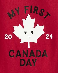 Baby First Canada Day Graphic Bodysuit