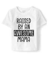 Baby And Toddler Boys Awesome Mama Graphic Tee