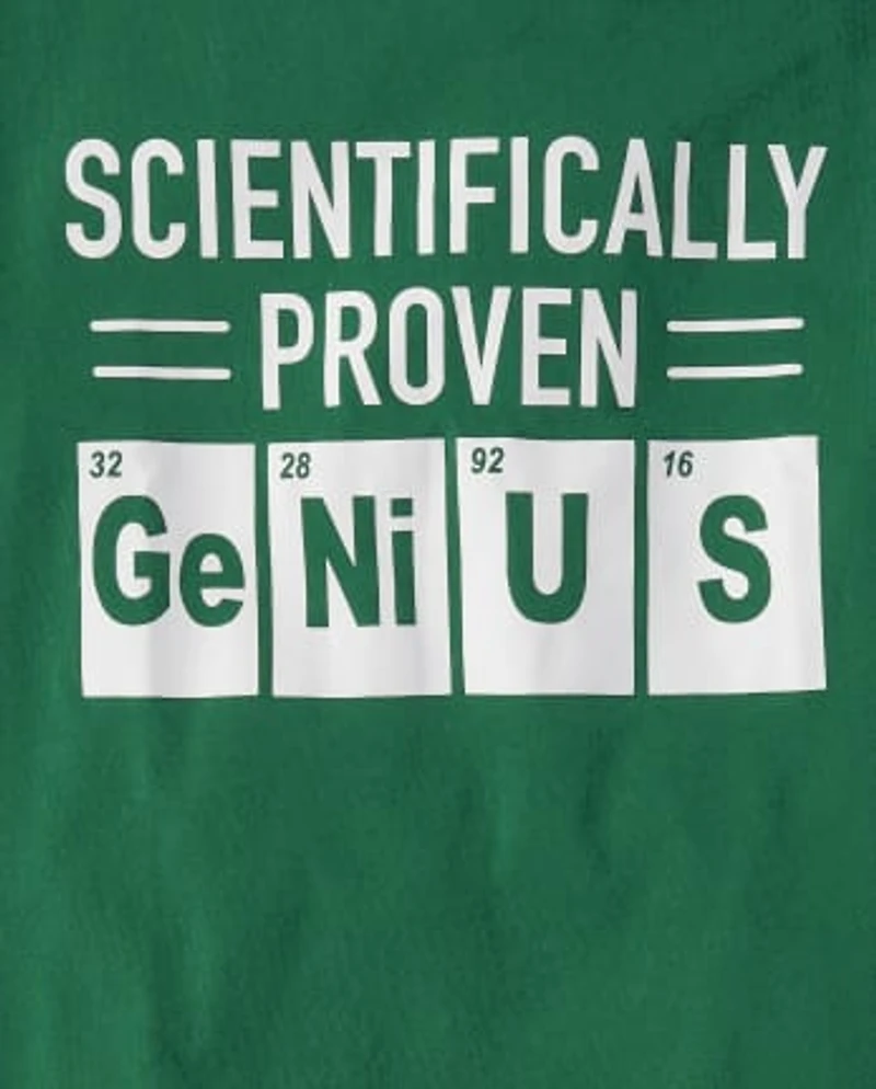 Boys Proven Genius Graphic Tee