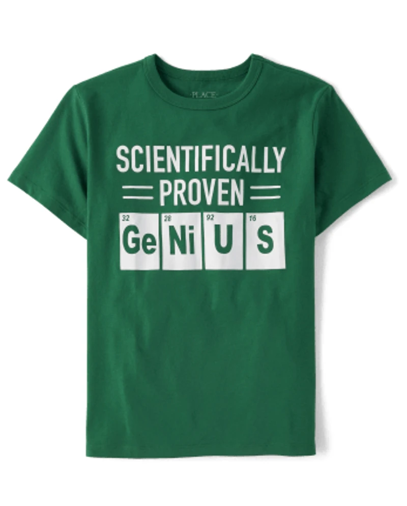 Boys Proven Genius Graphic Tee