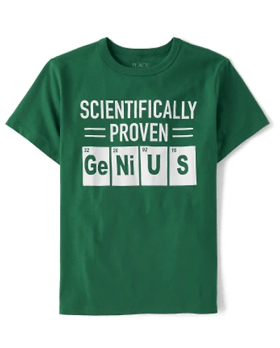 Boys Proven Genius Graphic Tee