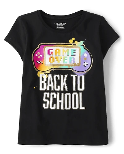 Girls Gamer School Graphic Tee