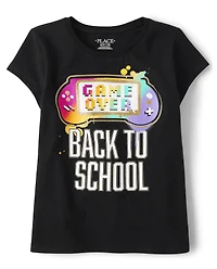 Girls Gamer School Graphic Tee