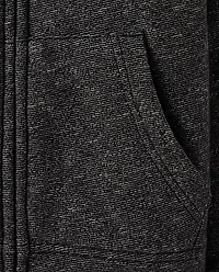 Boys Fleece Sherpa Lined Zip Up Hoodie