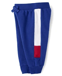 Baby And Toddler Boys Colorblock Premium Fleece 2-Piece Outfit Set