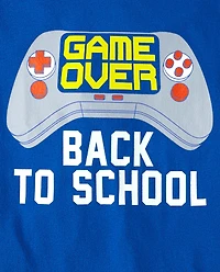 Boys Game Over School Graphic Tee