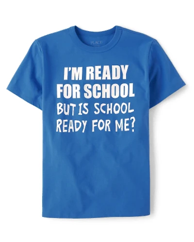 Boys Ready For School Graphic Tee