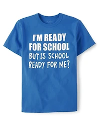 Boys Ready For School Graphic Tee