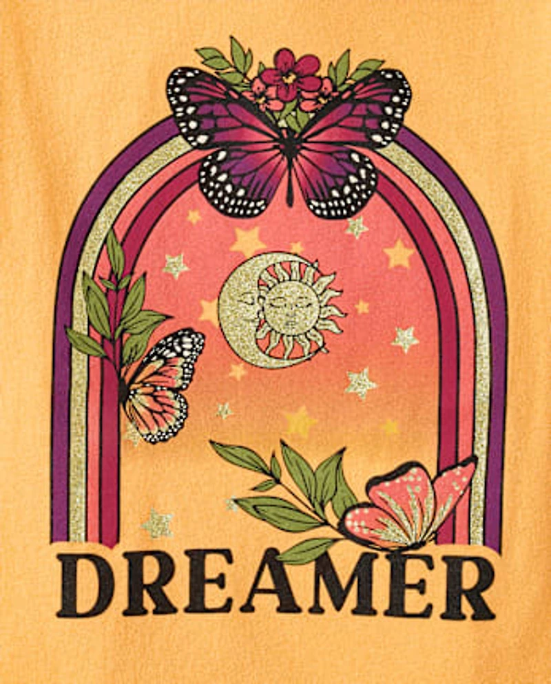 Fille Dreamer T-shirt imprimé