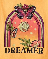 Fille Dreamer T-shirt imprimé