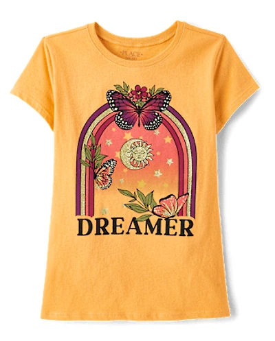 Fille Dreamer T-shirt imprimé