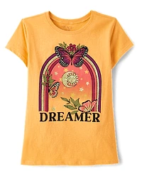 Fille Dreamer T-shirt imprimé