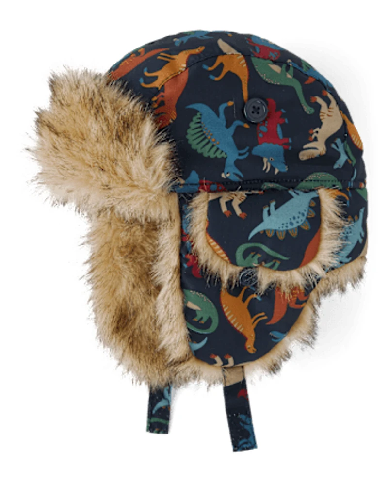 Chapeau de trappeur dinosaure pour tout-petit garçon