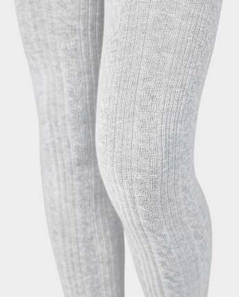 Girls Cable Knit Tights 2-Pack