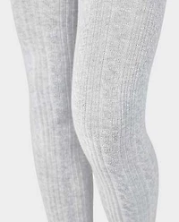 Girls Cable Knit Tights 2-Pack