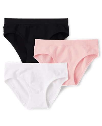 Lot de 3 sous-vêtements hipster sans coutures tie-dye pour filles