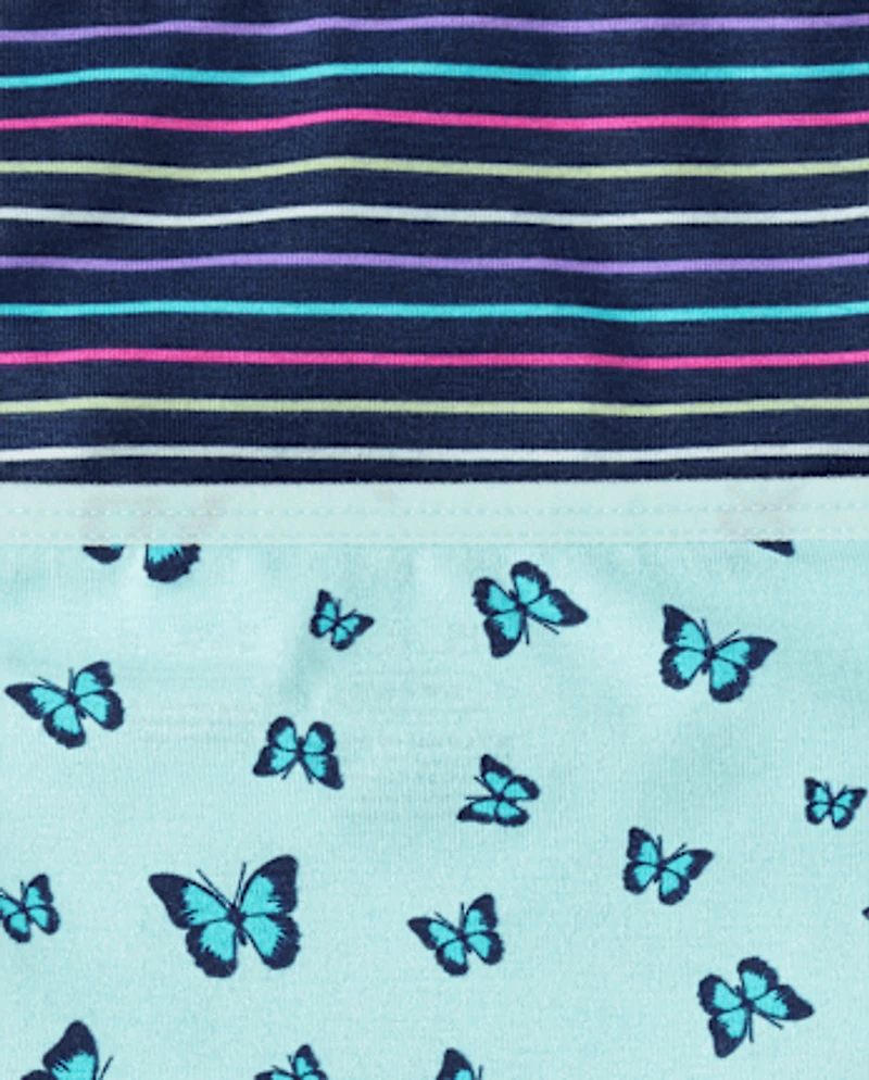 Lot de 7 sous-vêtements bikini papillon pour filles