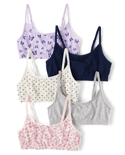 Lot de 5 brassières léopard pour filles
