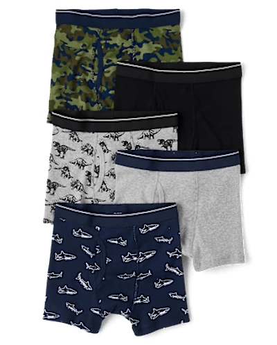 Lot de 5 boxers Dino pour garçons