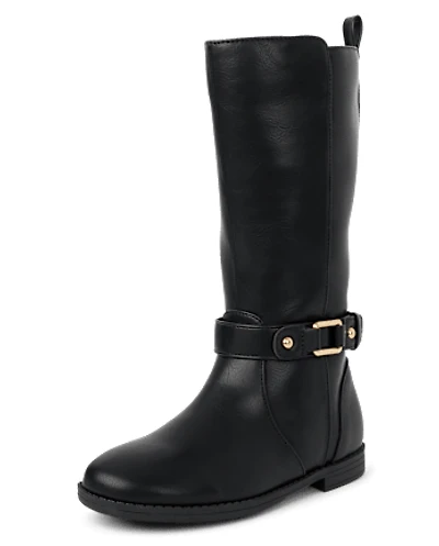 Girls Buckle Boots