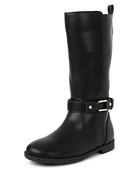 Girls Buckle Boots
