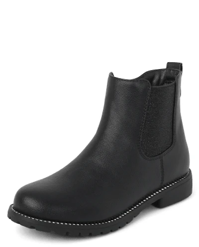 Girls Jeweled Chelsea Booties