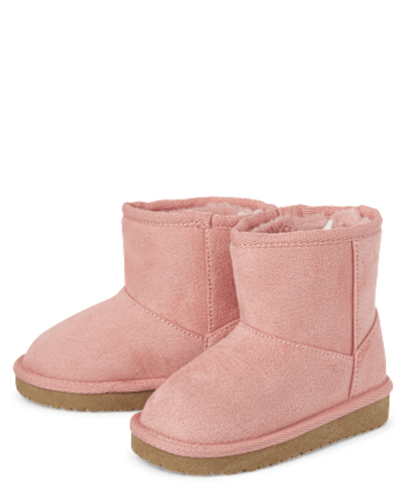 Toddler Girls Mid Teddy Boots