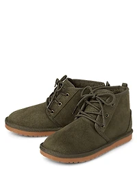 Boys Lace Up Teddy Boots