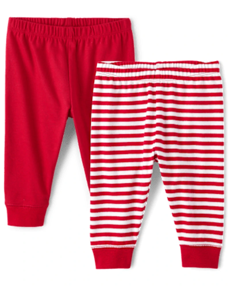 Lot de 2 pantalons rayés Bébé