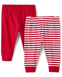 Lot de 2 pantalons rayés Bébé