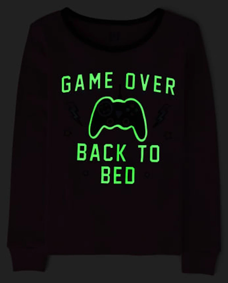 Pyjama Fille phosphorescent Jeu Vidéo Snug Fit coton