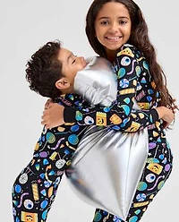 Kids Glow Halloween Candy Snug Fit Cotton Pajamas