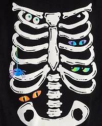 Kids Matching Family Glow Skeleton Snug Fit Cotton Pajamas