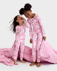 Baby And Toddler Girls Glow Ghost Snug Fit Cotton Pajamas