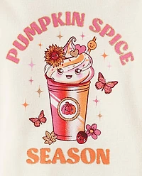 Baby And Toddler Girls Pumpkin Spice Season Snug Fit Cotton Pajamas