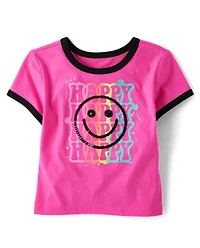 Haut Happy Face pour filles