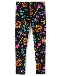 Girls Halloween Leggings