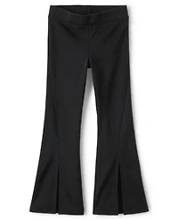 Girls Split Flare Ponte Knit Jeggings