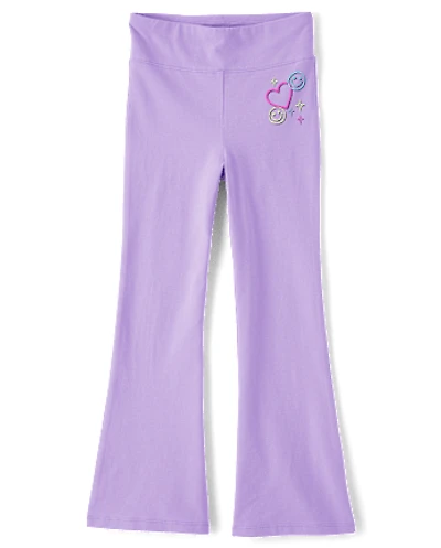 Girls Icon High Rise Flare Leggings